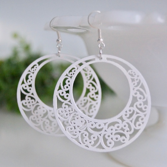 Teresa Mercer Made Jewelry - NEW Laser Cut Wooden Earrings